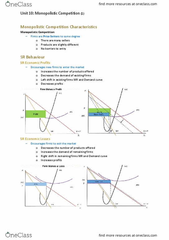 ECON 1B03 Lecture Notes - Lecture 10: Externality, Monopolistic Competition, Demand Curve thumbnail