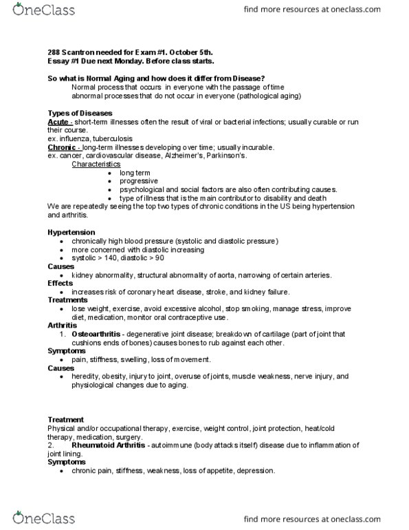 PSYC 362 Lecture Notes - Lecture 1: Rheumatoid Arthritis, Coronary Artery Disease, Combined Oral Contraceptive Pill thumbnail