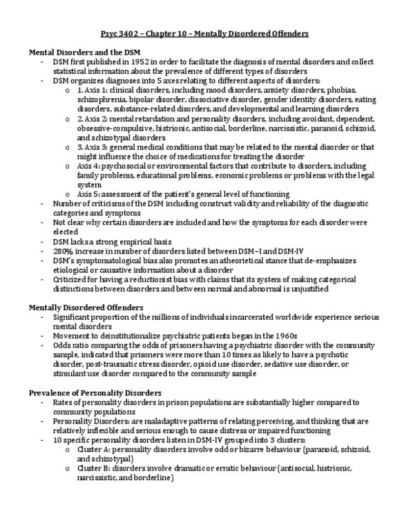 PSYC 3402 Chapter Notes - Chapter 10: Longitudinal Study, Takers, Amygdala thumbnail