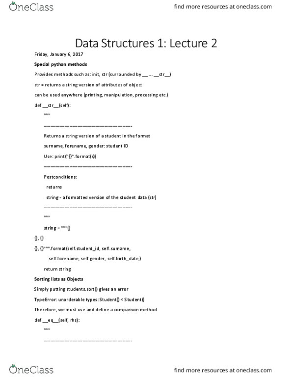 CP114 Lecture Notes - Lecture 2: Result Set, Init, File Descriptor thumbnail