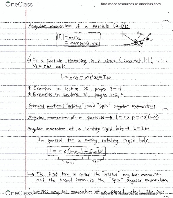 PHYSICS 1D03 Lecture 26: Angular Momentum Part 2 thumbnail