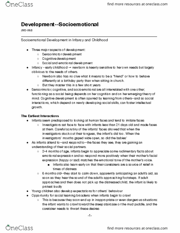 PSYCH-UA 1 Chapter Notes - Chapter 14: Cognitive Development, Twin, Menarche thumbnail