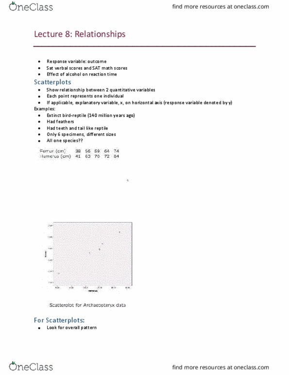 STAT 2080 Lecture Notes - Lecture 8: Categorical Variable, Dependent And Independent Variables thumbnail