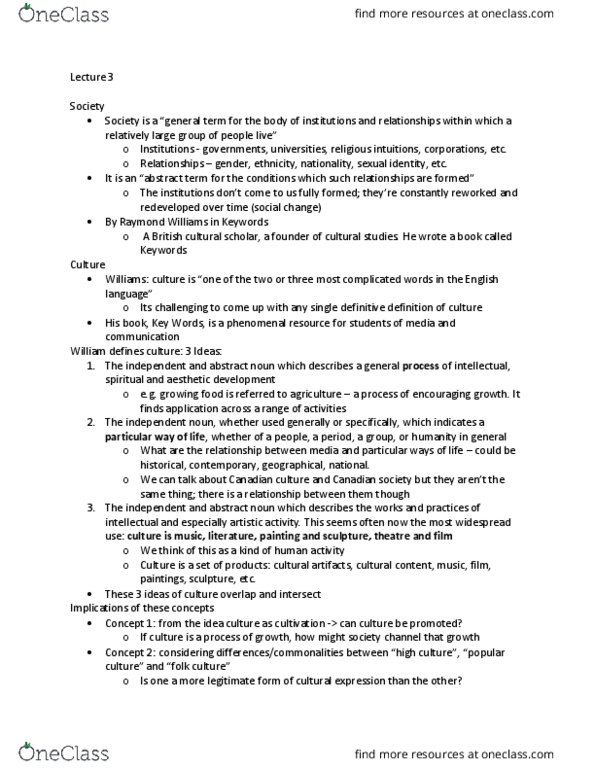 MDSA01H3 Lecture Notes - Lecture 3: Elihu Katz, Media Studies, Single-Bullet Theory thumbnail