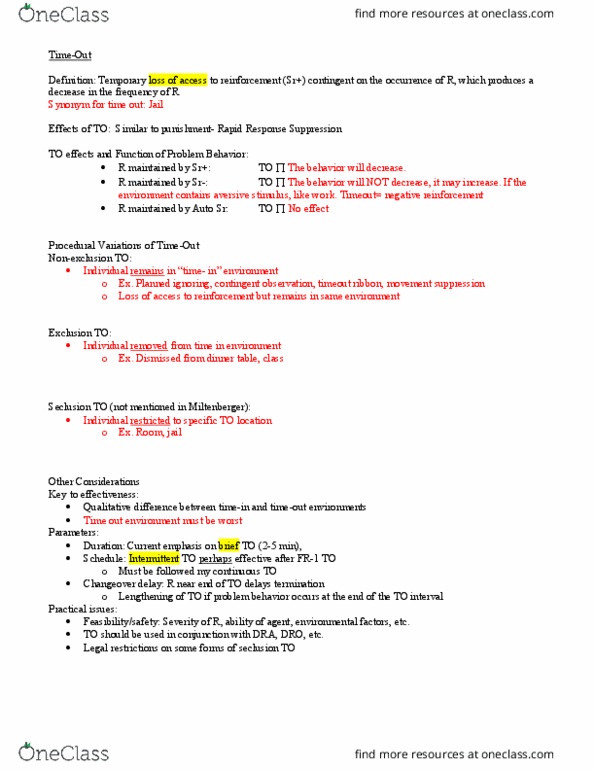 EAB 3764 Lecture Notes - Lecture 17: Reinforcement, Tantrum thumbnail
