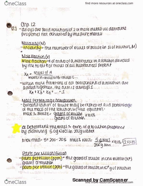 CHEM 112 Chapter 12: Chapter 12 thumbnail