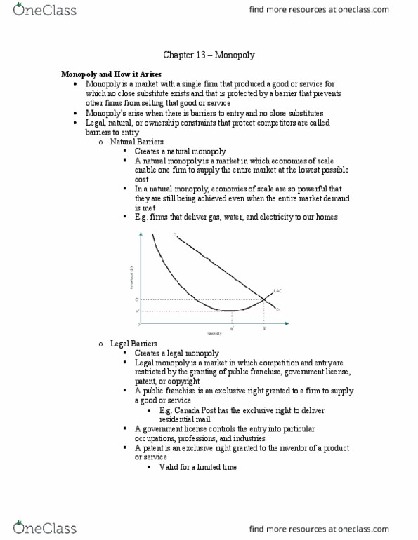 Economics 1021A/B Chapter Notes - Chapter 13: Allocative Efficiency, Social Cost, Competitive Equilibrium thumbnail