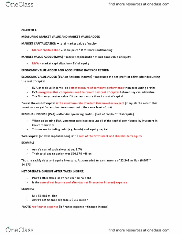 FINE 2000 Lecture Notes - Lecture 4: Nopat, Asset, Profit Margin thumbnail