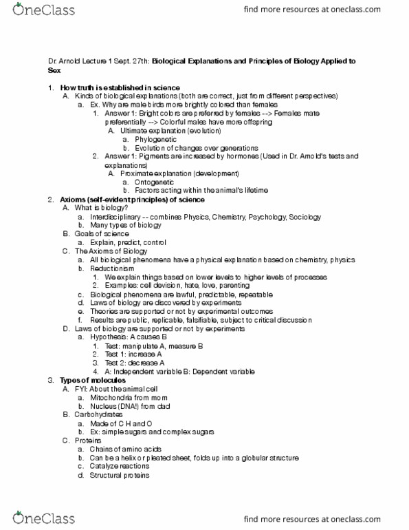 GE CLST M72A Lecture Notes - Lecture 1: Deoxyribose, Ribose, Reductionism thumbnail