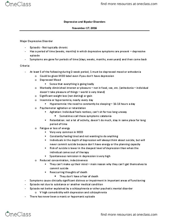 PSYCH 2AP3 Lecture Notes - Lecture 6: Prevalence, Cocaine Dependence, Dsm-5 thumbnail