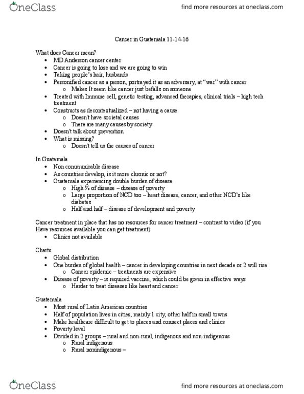 L48 Anthro 3283 Lecture Notes - Lecture 29: Obstetrics And Gynaecology, Aromatase, Cyclophosphamide thumbnail