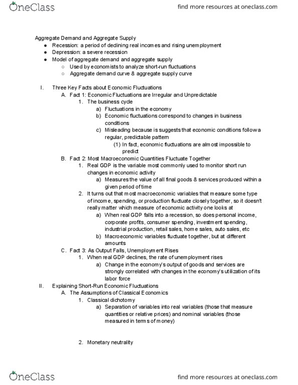 ECON 1100 Chapter 20: Chapter 20 Review notes thumbnail