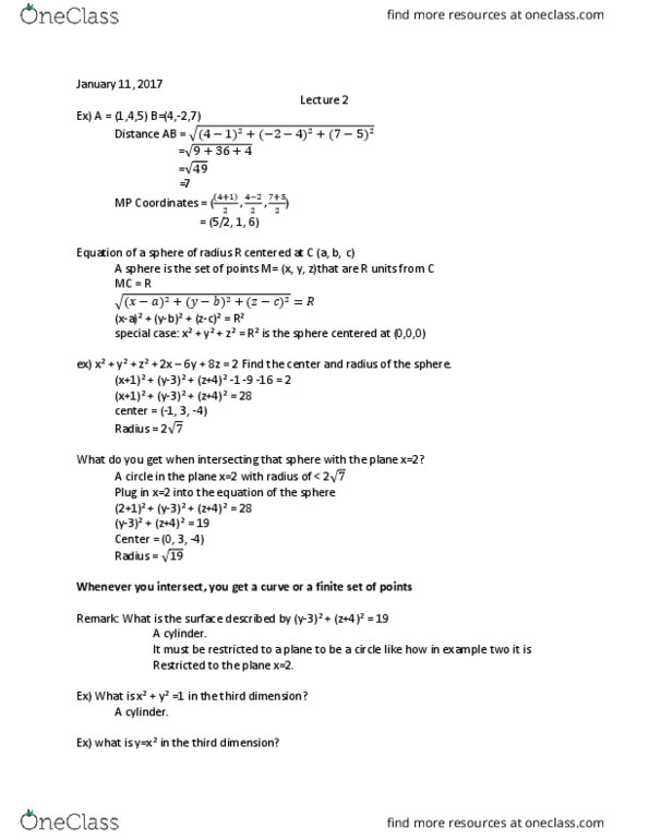 MATH 226 Lecture 2: Math Lecture 2 thumbnail