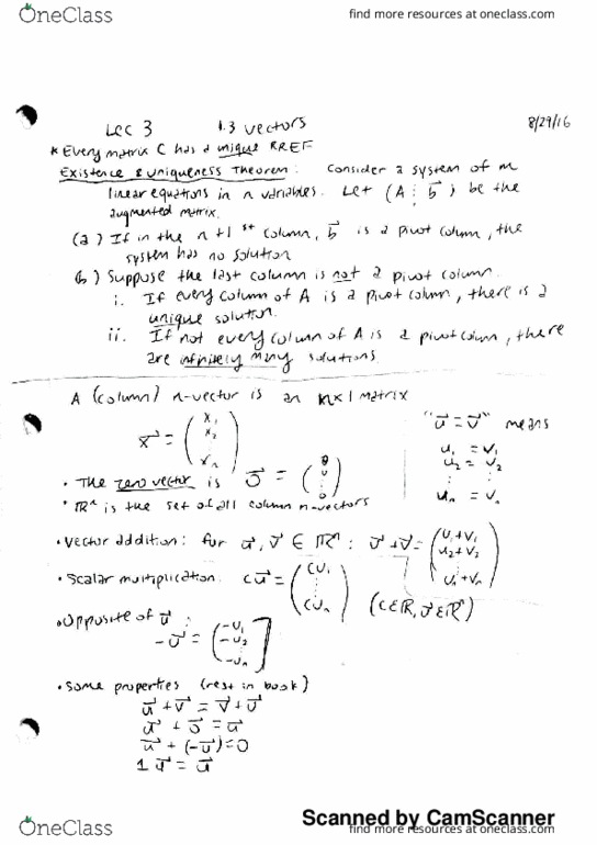 MATH 2210 Lecture 3: linear algebra 3 thumbnail