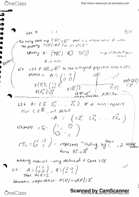 MATH 2210 Lecture 9: linear algebra 9 thumbnail
