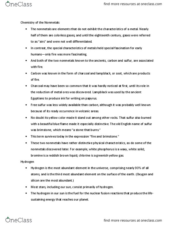 NSCI 1322 Lecture Notes - Lecture 6: Soot, Bromine, Hydrogenation thumbnail