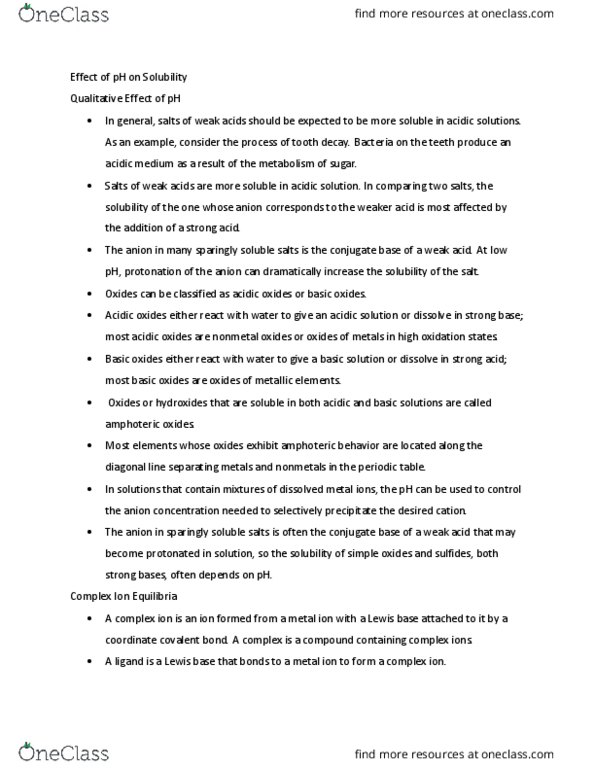 NSCI 1322 Lecture Notes - Lecture 37: Metal, Dental Caries, Amphoterism thumbnail