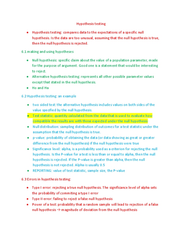 BIOL 2060 Lecture Notes - Sampling Distribution, Alternative Hypothesis, Confidence Interval thumbnail