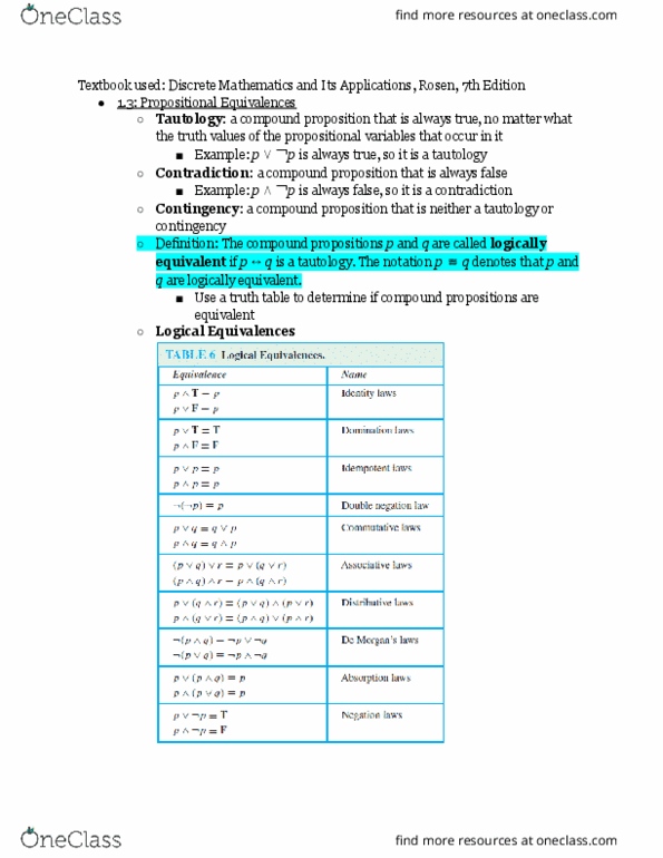 I&C SCI 6B Chapter Notes - Chapter 1.3: Associative Property thumbnail