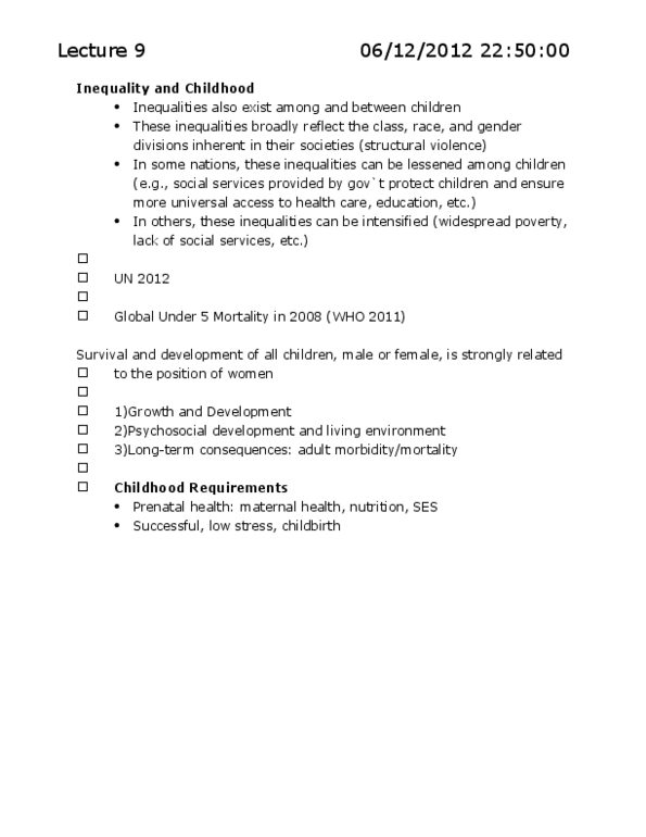 HLTC05H3 Lecture Notes - Lecture 9: Hypoplasia, Atole, Coronary Artery Disease thumbnail