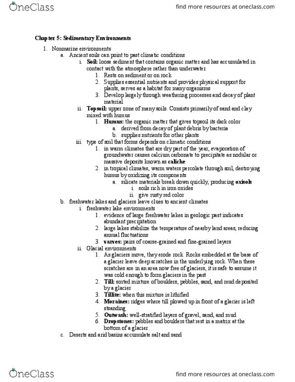 GSC 111 Chapter Notes - Chapter 5: Alluvial Fan, Distributary, Gorham'S Cave thumbnail