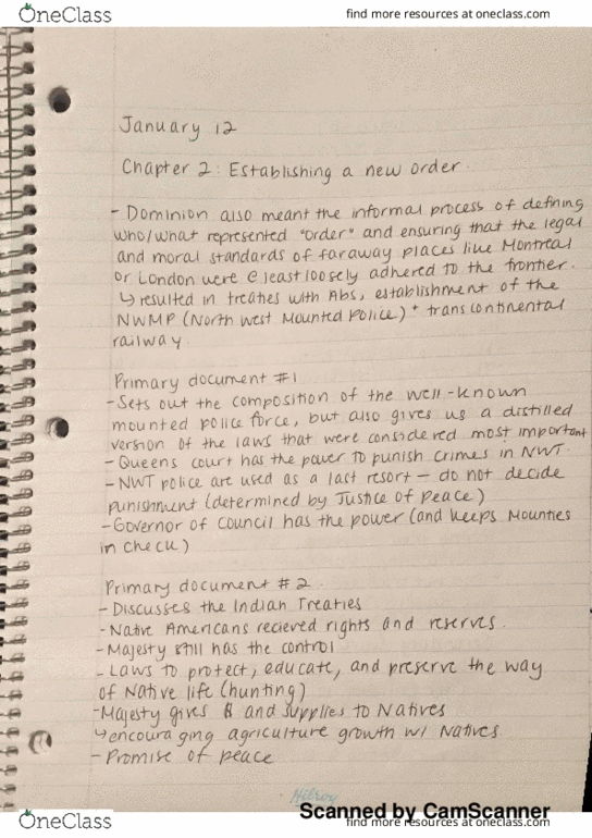 HIST 2500 Chapter 2: Bumsted Chapter 2 Notes thumbnail