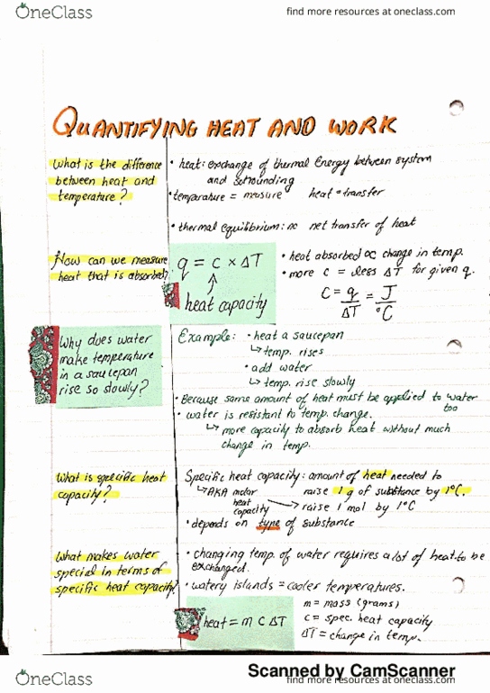 CHY 113 Chapter 6: Quantifying Heat and Work thumbnail