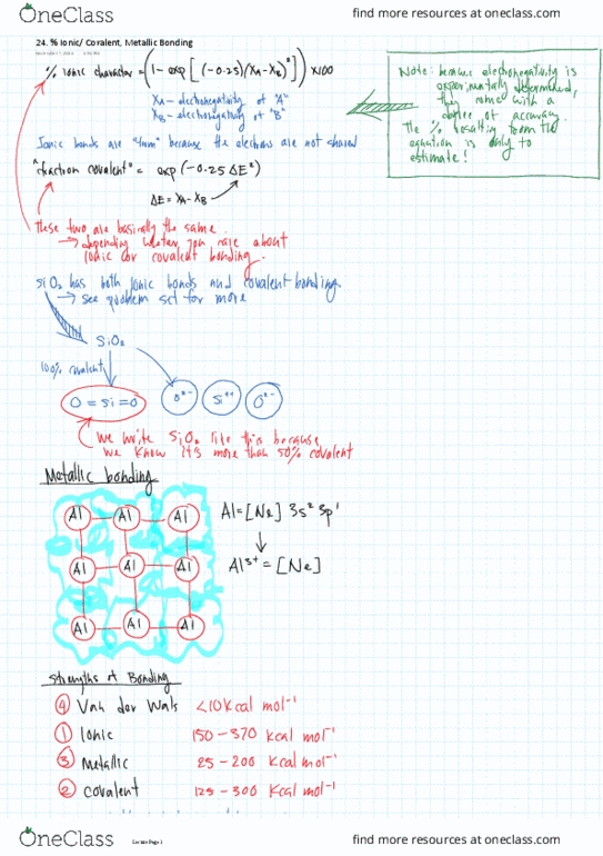 APS110H1 Lecture 24: 24. % Ionic Covalent, Metallic Bonding thumbnail