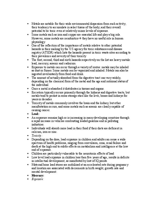 EARTHSC 4N03 Lecture Notes - Municipal Solid Waste, Neurofibrillary Tangle, Organic Compound thumbnail