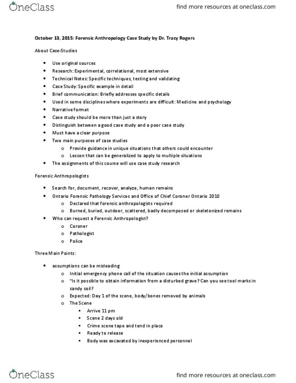 FSC239Y5 Lecture Notes - Lecture 10: Forensic Pathology, Critical Thinking, Ice Pop thumbnail