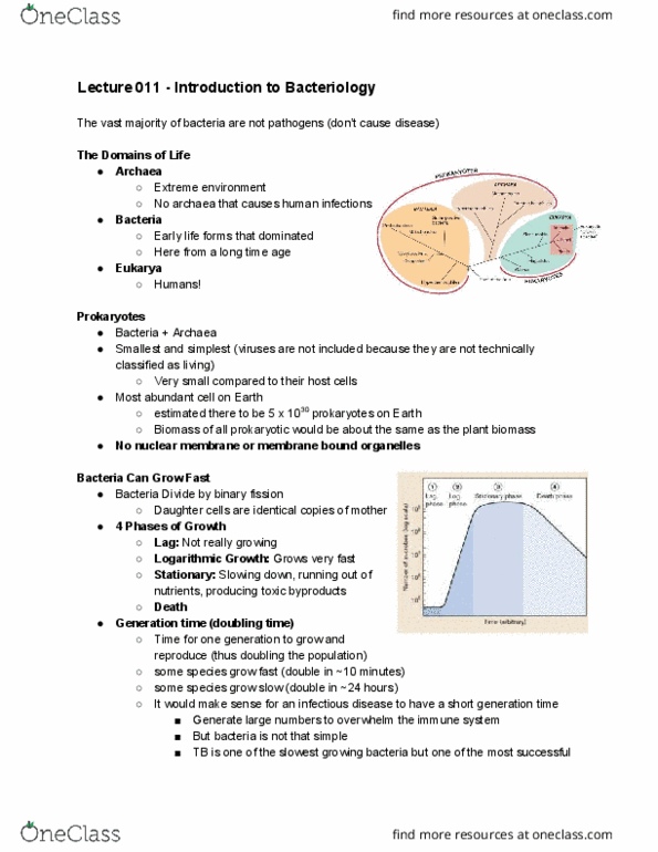 Microbiology and Immunology 2500A/B Lecture Notes - Lecture 11: Facultative Anaerobic Organism, Obligate Anaerobe, Gram-Negative Bacteria thumbnail