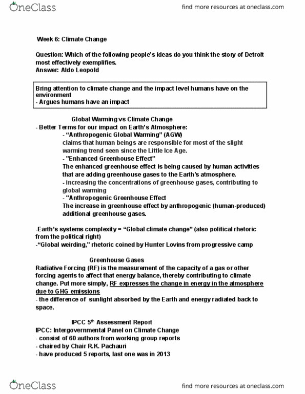 EUS 102 Lecture Notes - Lecture 8: Sustainable Design, Climate Change Mitigation, Environmental Impact Assessment thumbnail