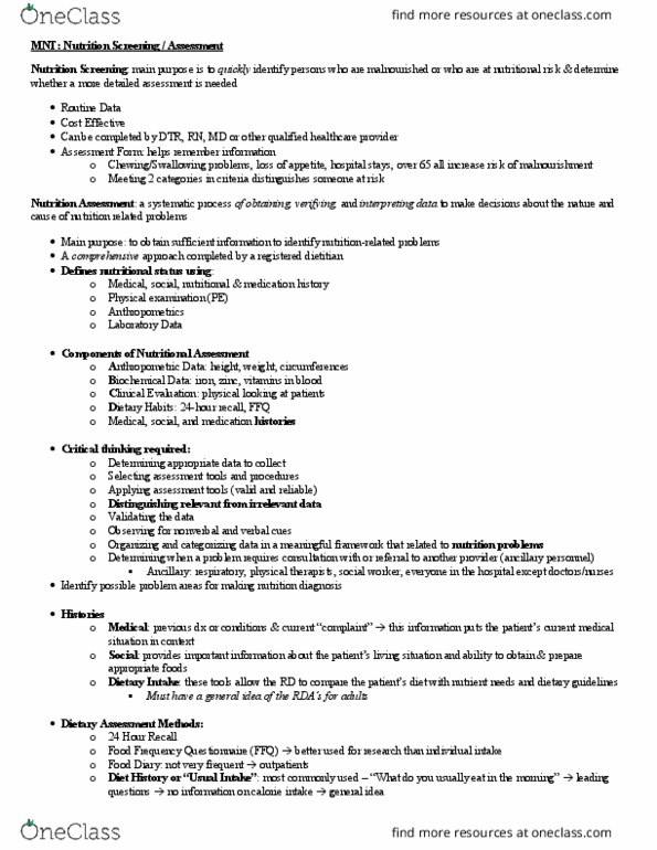 NUTRITN 580 Lecture Notes - Lecture 2: Body Mass Index, Lean Body Mass, Anticoagulant thumbnail