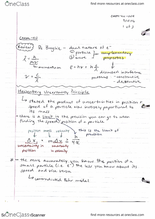 CHEM-110 FA5 Lecture 6: CHEM-110 Notes 9:15:16 thumbnail