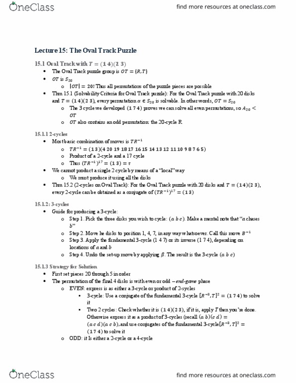 MATH 302 Lecture Notes - Lecture 15: Parity Of A Permutation, Asteroid Family, If And Only If thumbnail