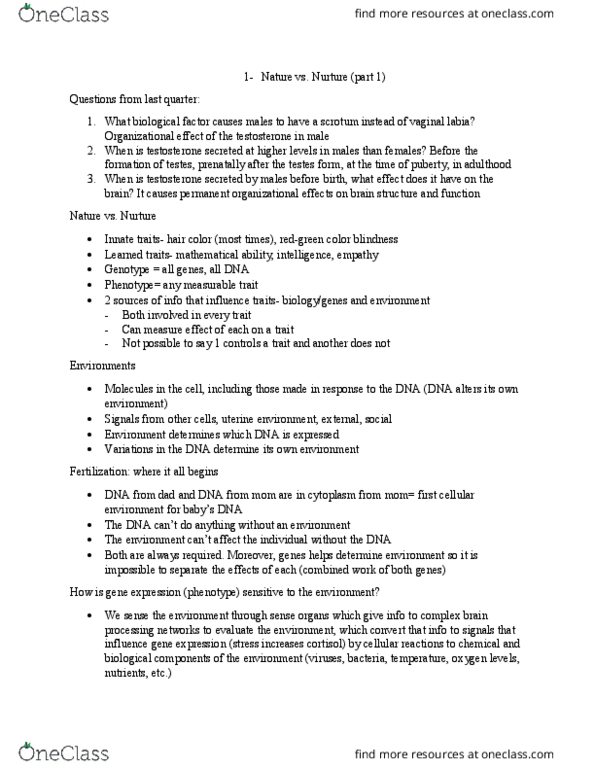 GE CLST M72B Lecture Notes - Lecture 1: Bird Vocalization, Song Sparrow, Scrotum thumbnail