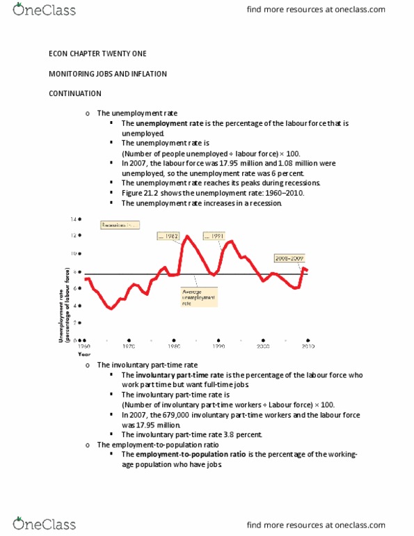 ECON 102 Lecture 8: UNEMPLOYMENT RATE thumbnail