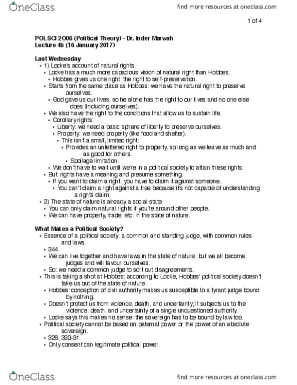 POLSCI 2O06 Lecture 4: POLSCI 2O06 Lecture 4 thumbnail