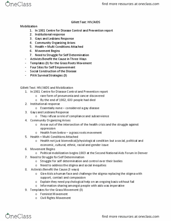 HLTHAGE 1AA3 Lecture Notes - Lecture 7: Antiviral Drug, Golden Urn, Endangerment thumbnail