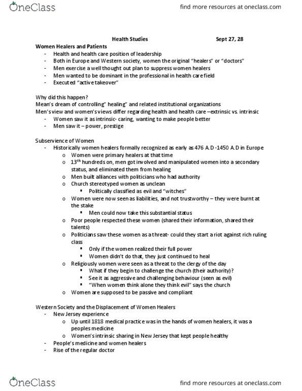 HLTHAGE 1AA3 Lecture Notes - Lecture 2: Biomedicine, Deconstruction, Cognitive Restructuring thumbnail