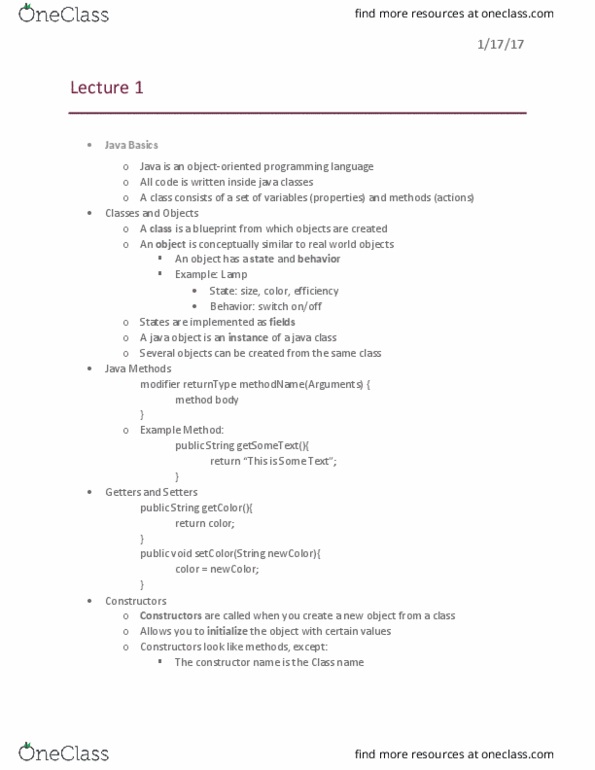 CSCI 1112 Lecture Notes - Lecture 1: Dynamic Array, Boolean Expression, Standard Streams thumbnail