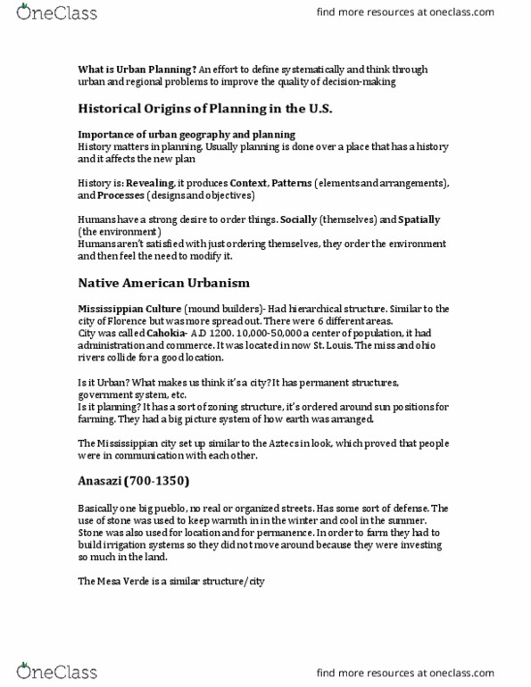 GEO 451 Lecture Notes - Lecture 1: Culture Of The United Kingdom, American Frontier, Mississippian Culture thumbnail