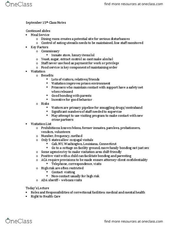 CCJ 4934 Lecture Notes - Lecture 2: Malingering, Polypharmacy, Managed Care thumbnail