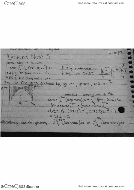MATH 1P06 Lecture 3: Applied Calculus II: Lecture 3 thumbnail