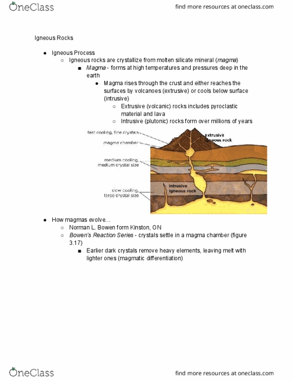 Earth Sciences 1022A/B Lecture Notes - Lecture 3: Gabbro, Oceanic Crust, Subduction thumbnail