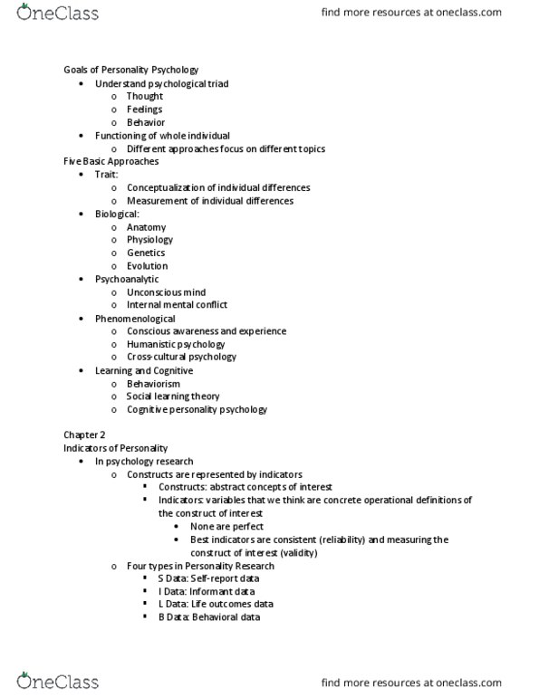 PSY 340 Lecture 1: Ch 1 & 2 thumbnail