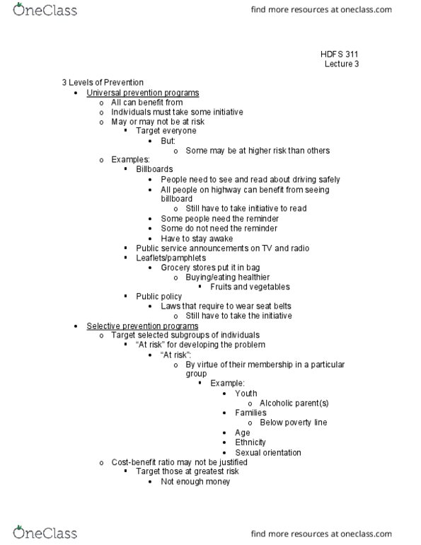 HD FS 311 Lecture Notes - Lecture 3: Sexual Orientation, Medical History, Cholesterol thumbnail