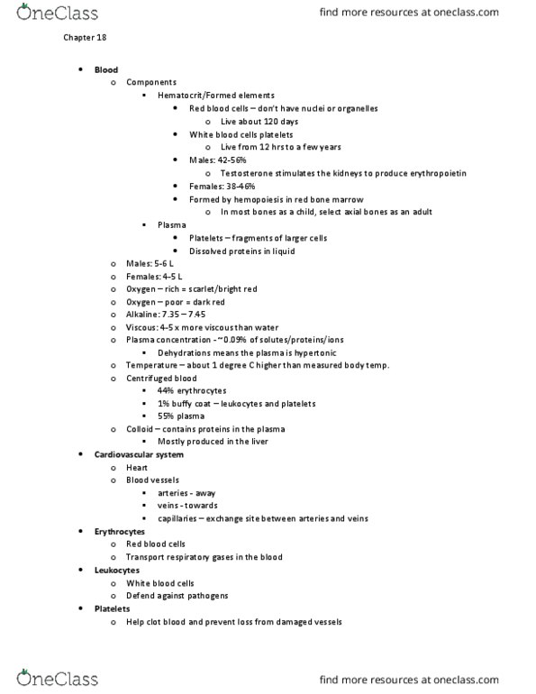 BIOL 1344 Lecture Notes - Lecture 1: Heparin, Porphyrin, Anticoagulant thumbnail