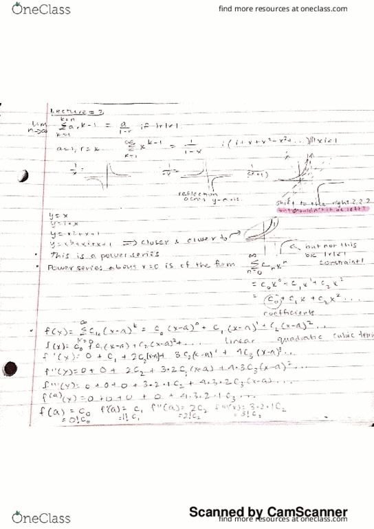 MATH 13 Lecture 3: Taylor and McLaurin Series; How their formula makes sense! thumbnail