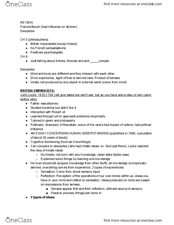 PSY 4130 Lecture Notes - Lecture 2: Deductive Reasoning, James Mill, Faculty Psychology thumbnail